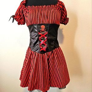 Ahoy Mateys! ‍☠️ Dreamgirls Pirate Dress Costume - Size XL - Ready to Set Sail!